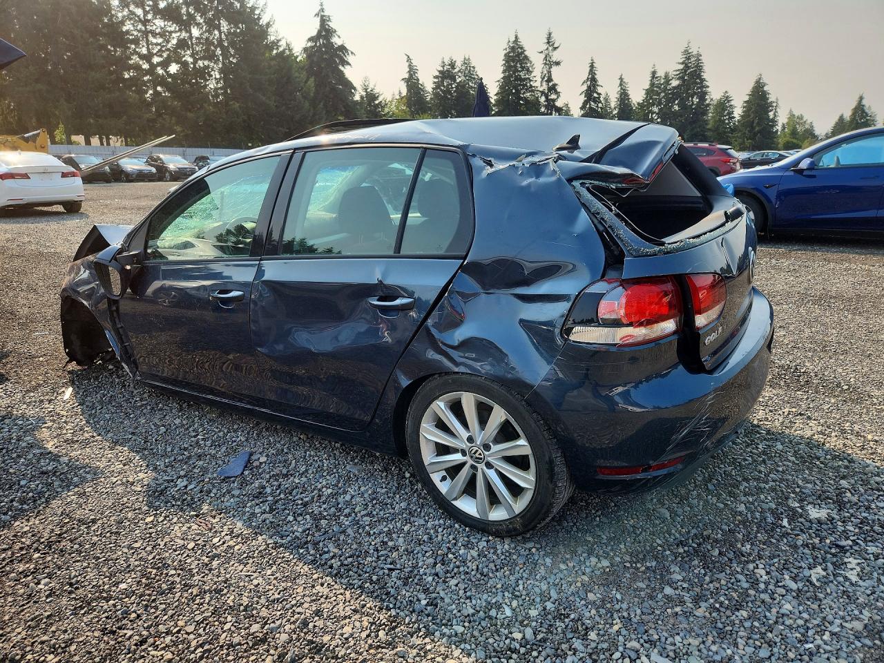 2012 Volkswagen Golf Blue vin: WVWDM7AJ1CW321889