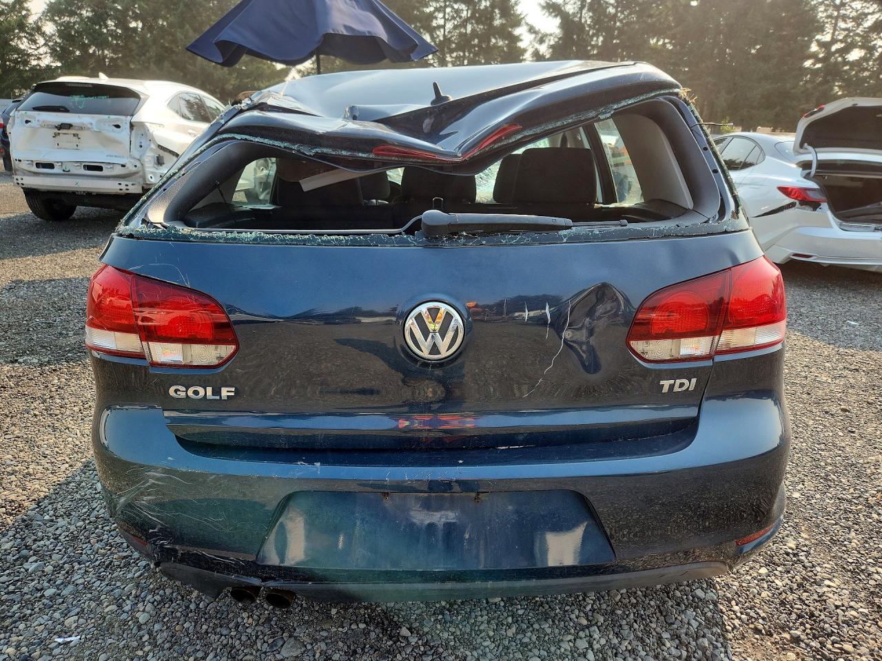 2012 Volkswagen Golf Blue vin: WVWDM7AJ1CW321889