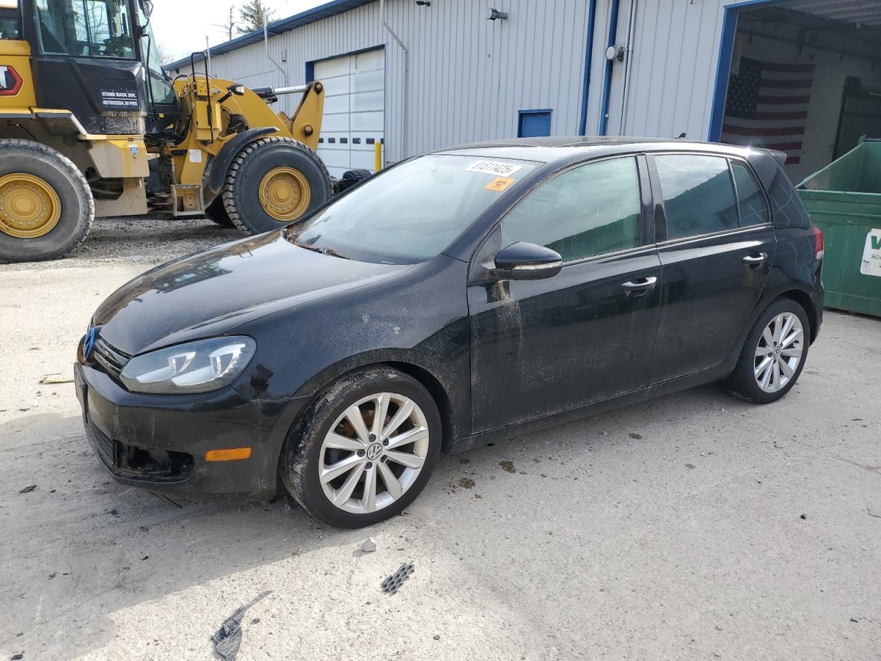 2013 Volkswagen Golf Black vin: WVWDM7AJ1DW125291