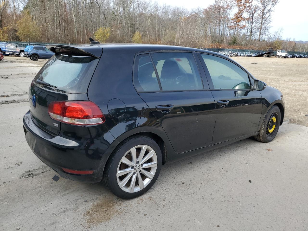 2013 Volkswagen Golf Black vin: WVWDM7AJ1DW125291