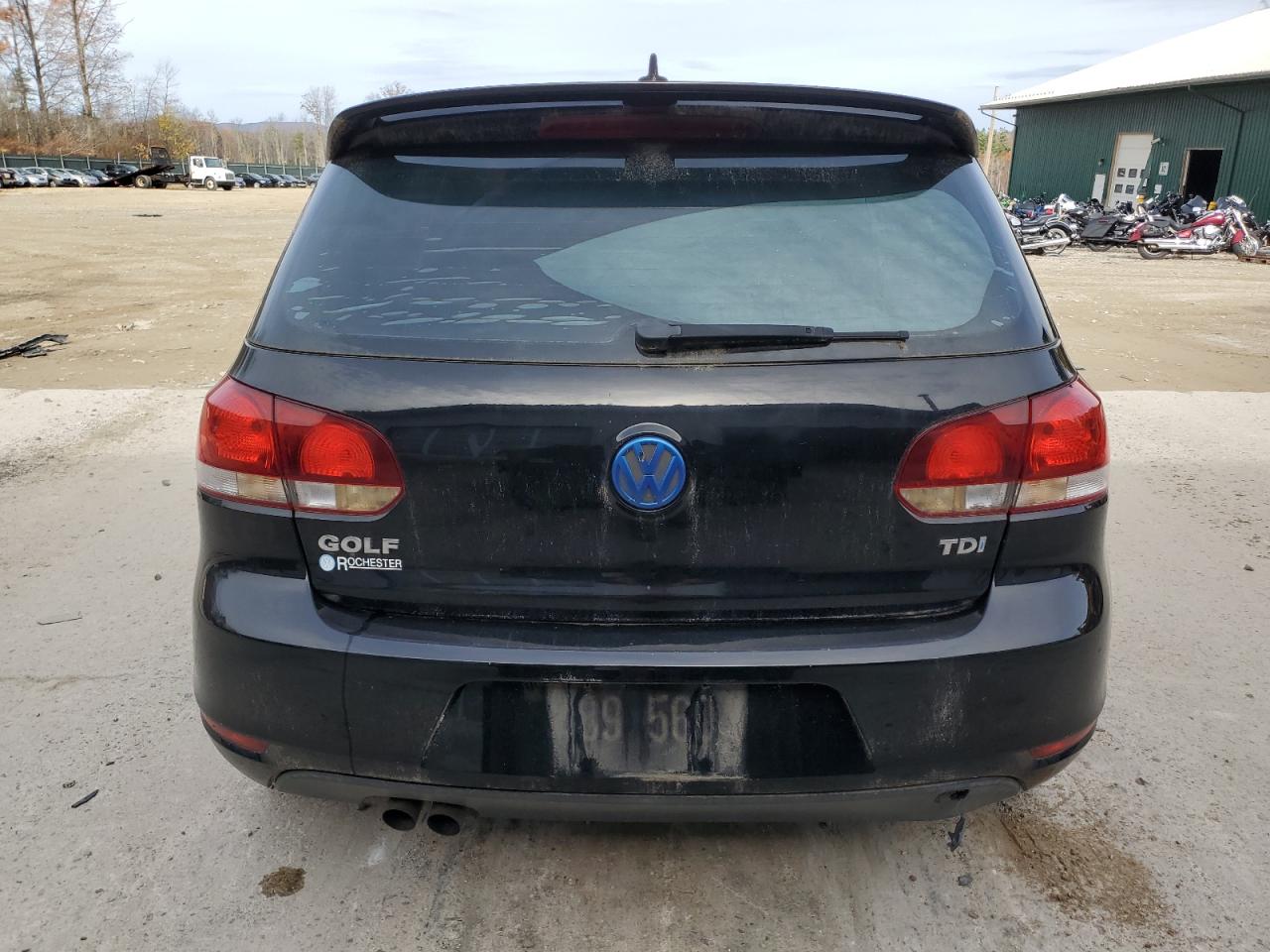 2013 Volkswagen Golf Black vin: WVWDM7AJ1DW125291