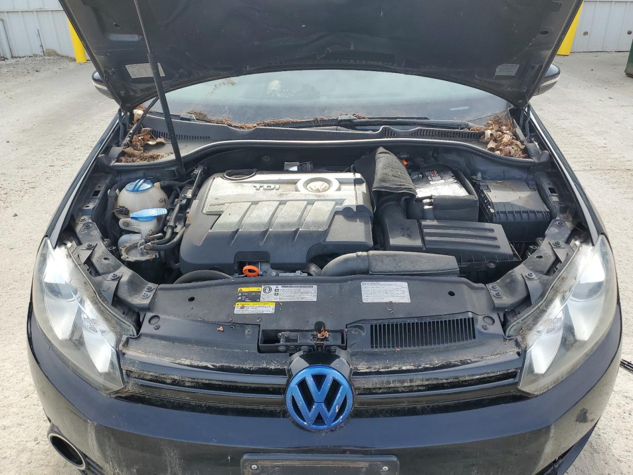 2013 Volkswagen Golf Black vin: WVWDM7AJ1DW125291