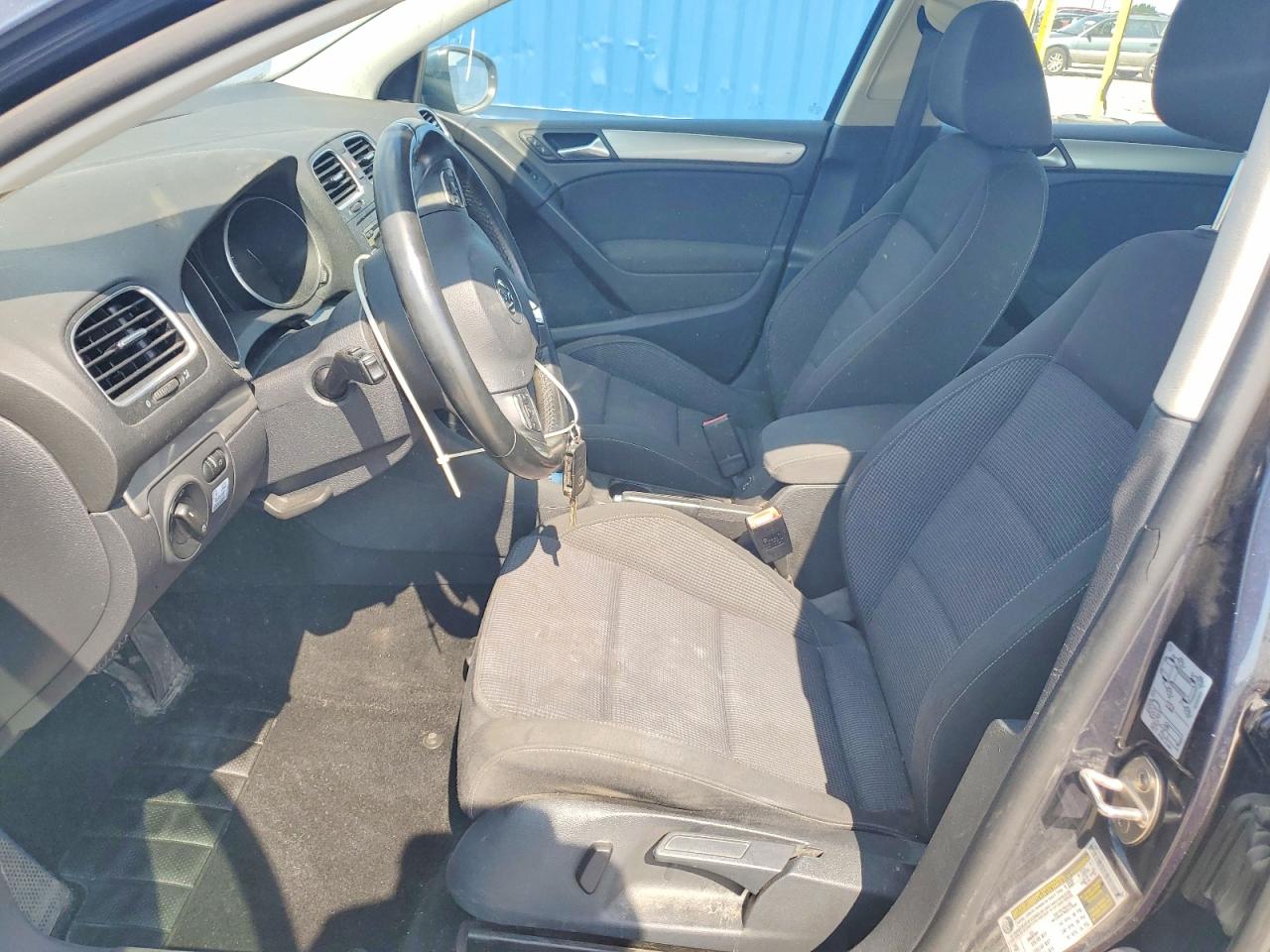 2014 Volkswagen Golf Blue vin: WVWDM7AJ1EW007307