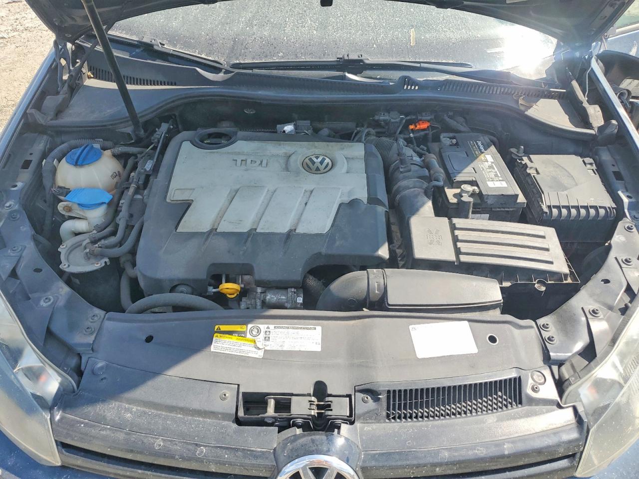 2014 Volkswagen Golf Blue vin: WVWDM7AJ1EW007307
