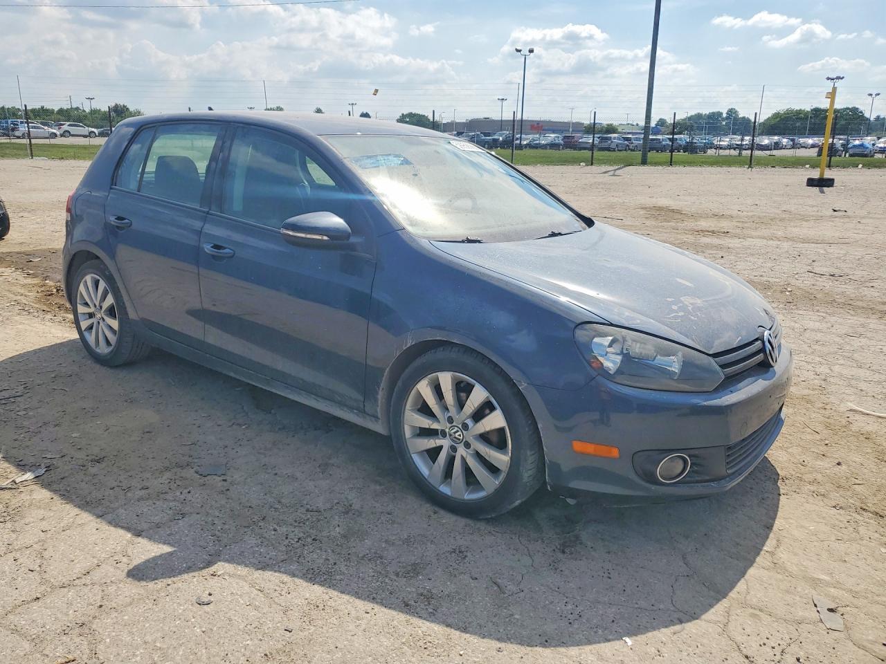 2014 Volkswagen Golf Blue vin: WVWDM7AJ1EW007307