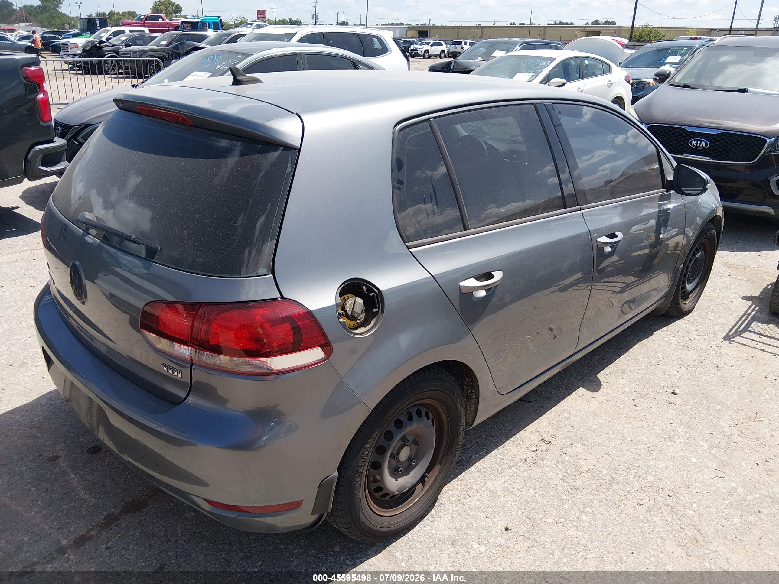 2012 Volkswagen Golf Tdi 4-door Gray vin: WVWDM7AJ2CW279099