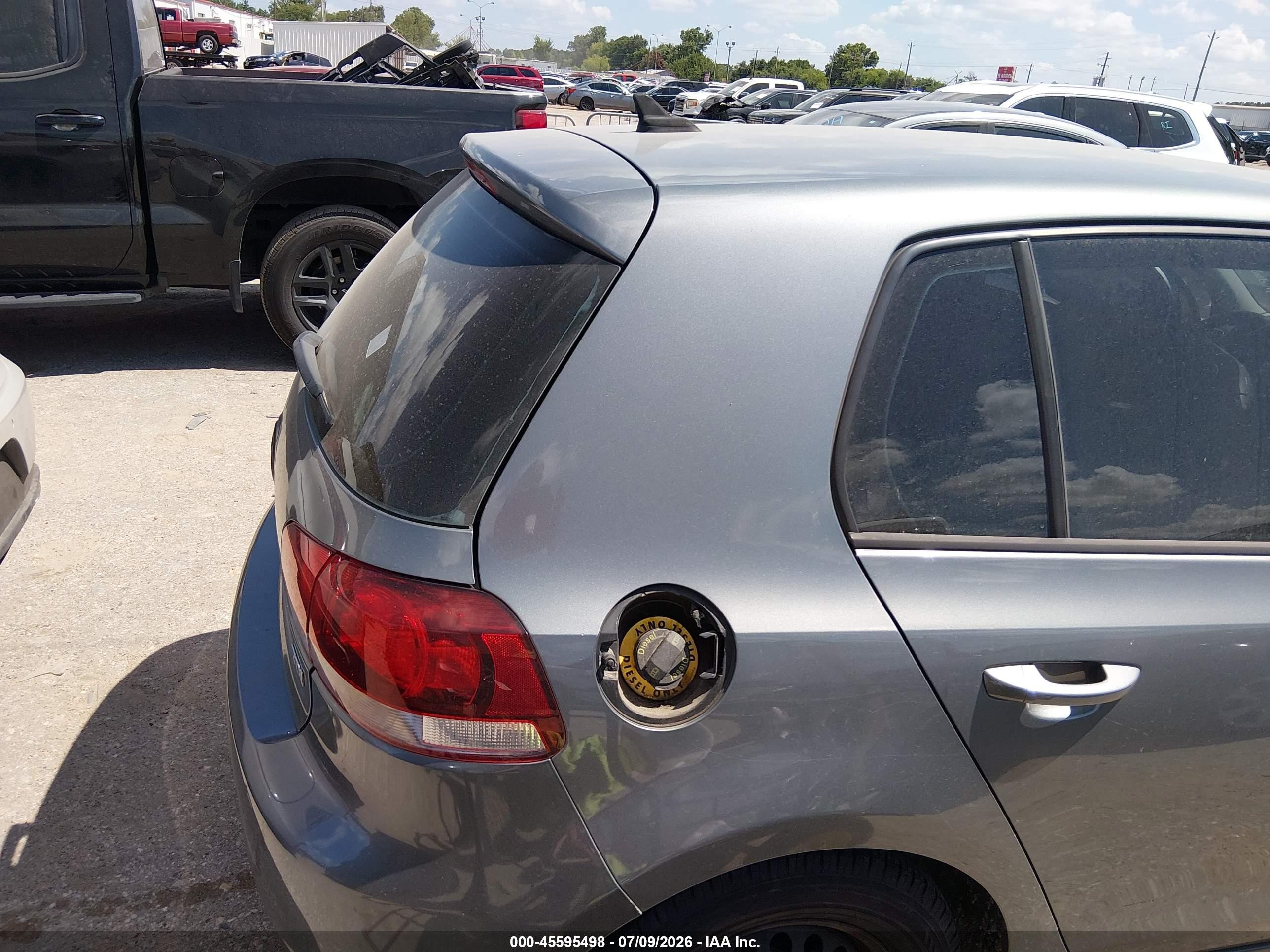 2012 Volkswagen Golf Tdi 4-door Gray vin: WVWDM7AJ2CW279099