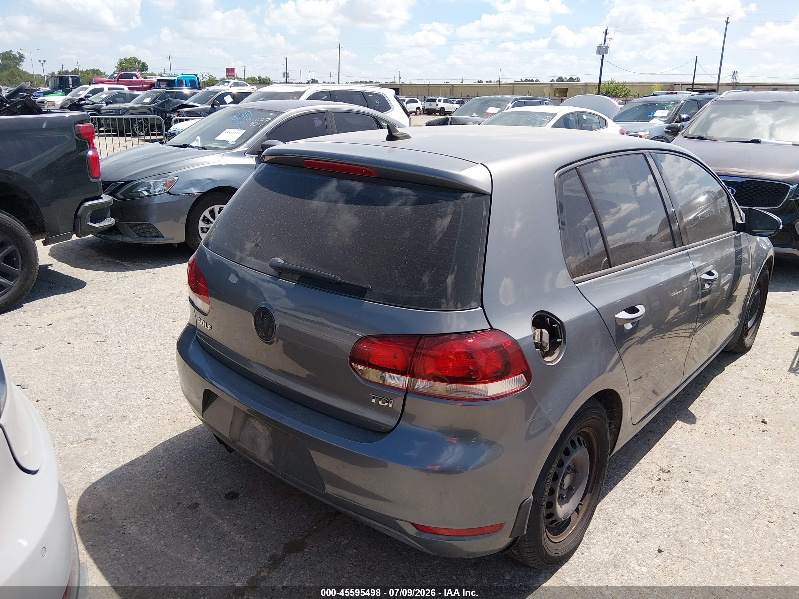2012 Volkswagen Golf Tdi 4-door Gray vin: WVWDM7AJ2CW279099