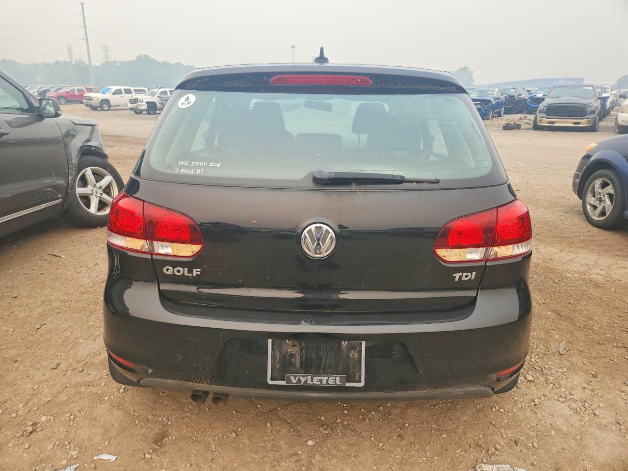 2013 Volkswagen Golf Black vin: WVWDM7AJ3DW128886
