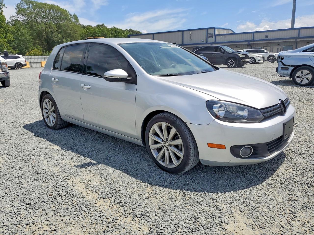 2014 Volkswagen Golf Silver vin: WVWDM7AJ3EW003095