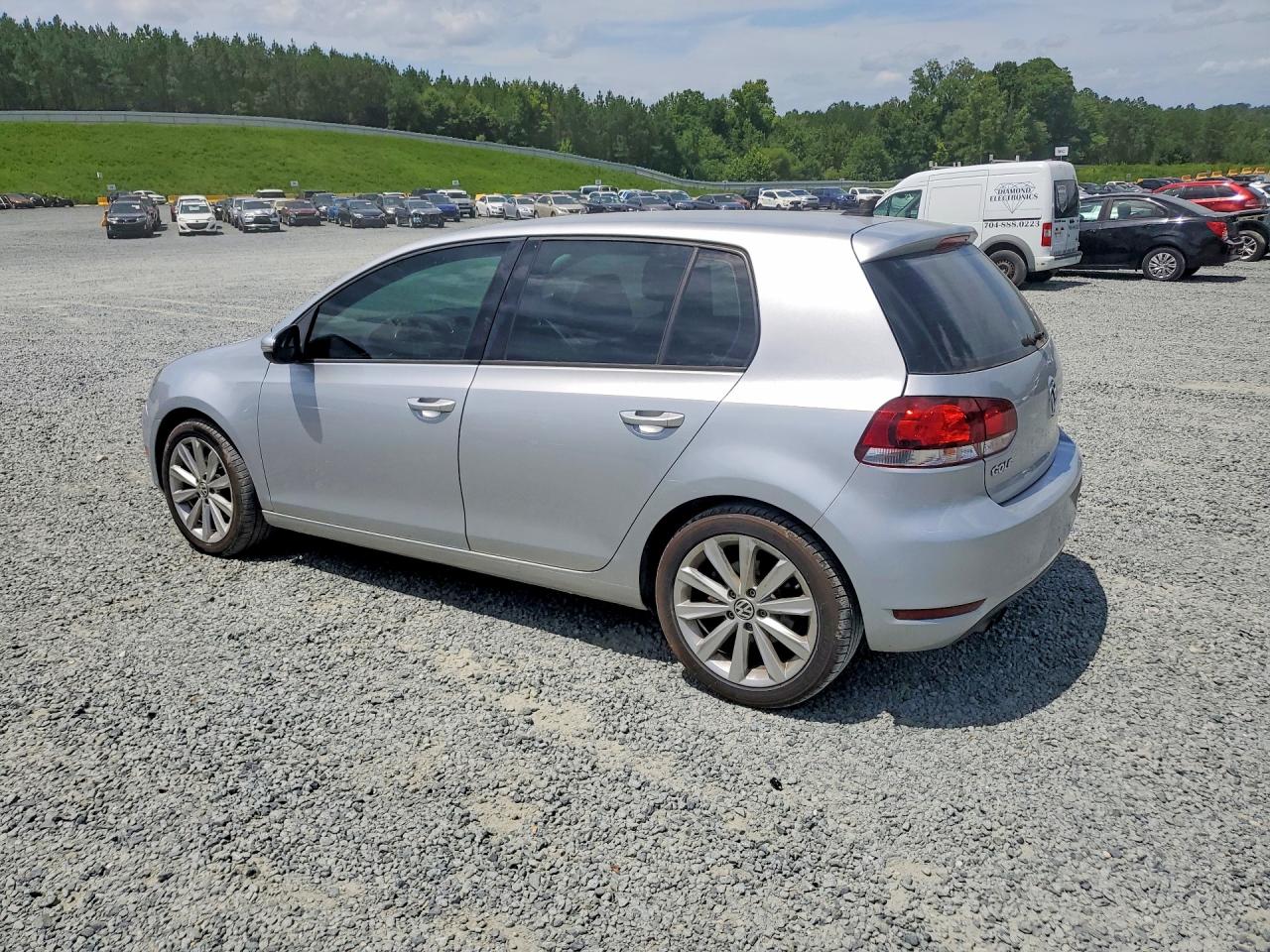2014 Volkswagen Golf Silver vin: WVWDM7AJ3EW003095
