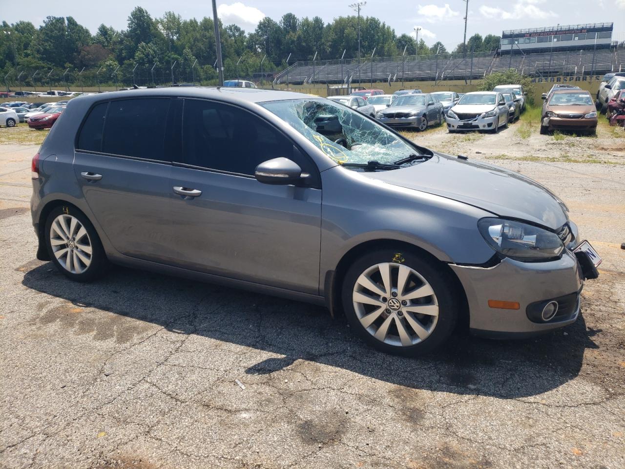 2014 Volkswagen Golf  Серый vin: WVWDM7AJ4EW005177