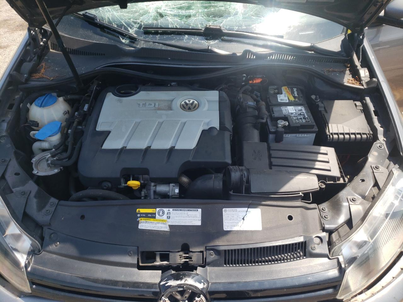 2014 Volkswagen Golf  Серый vin: WVWDM7AJ4EW005177