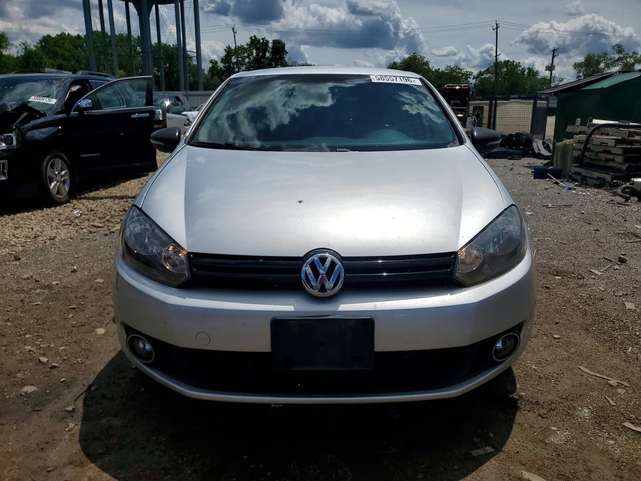 2014 Volkswagen Golf Silver vin: WVWDM7AJ4EW007401