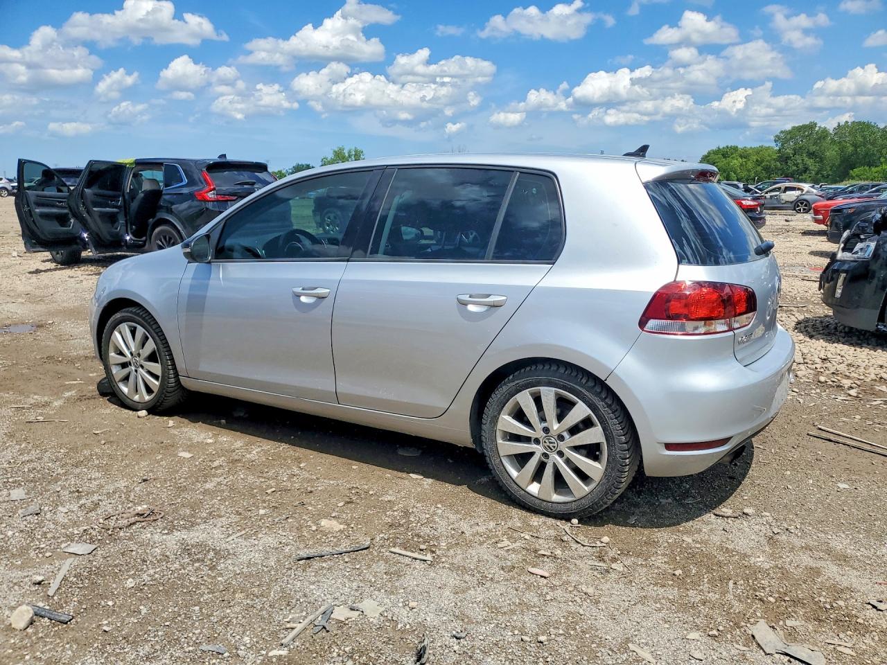 2014 Volkswagen Golf Silver vin: WVWDM7AJ4EW007401