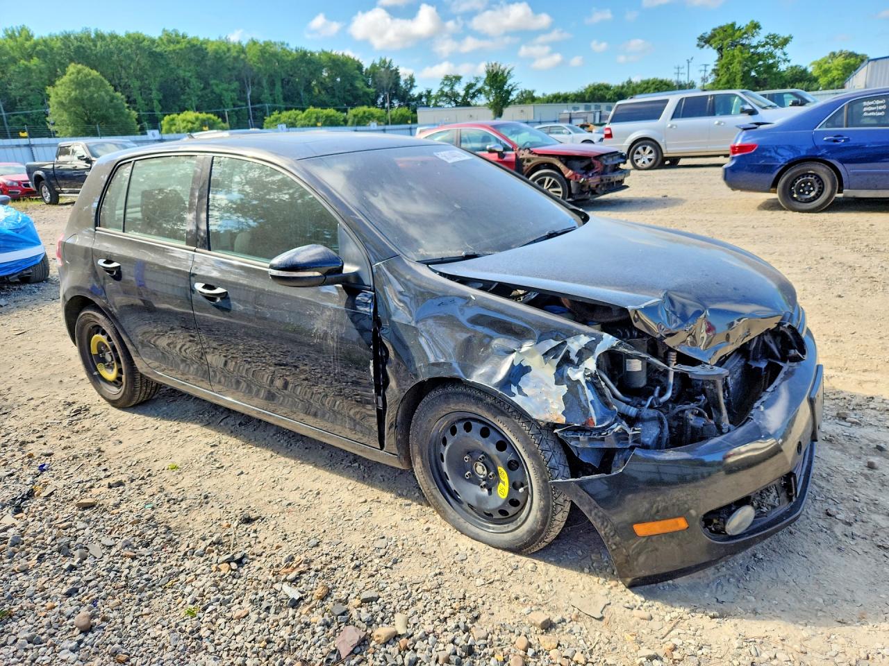 2012 Volkswagen Golf Black vin: WVWDM7AJ5CW160365