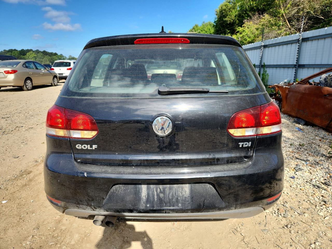2012 Volkswagen Golf Black vin: WVWDM7AJ5CW160365