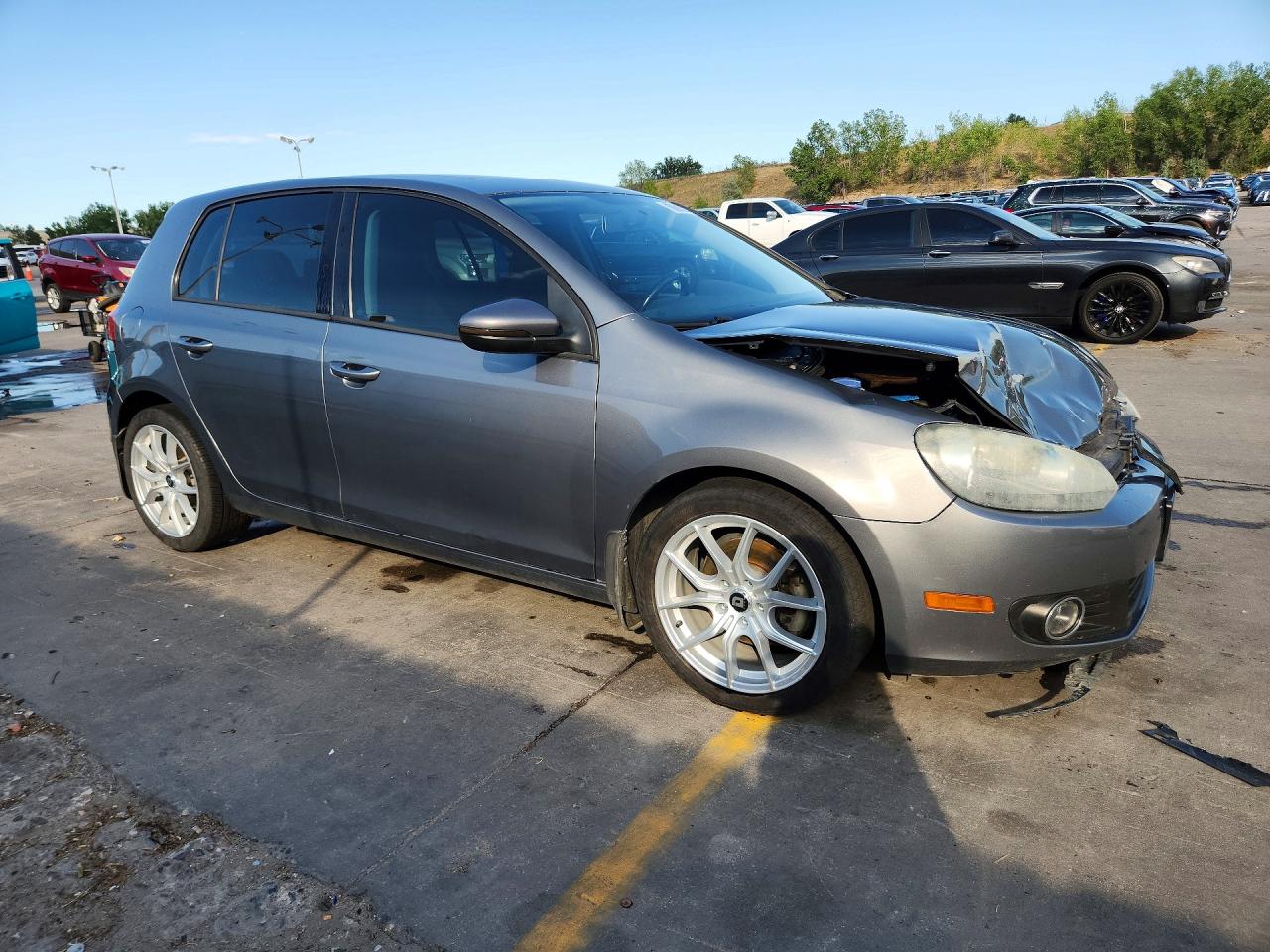 2013 Volkswagen Golf Gray vin: WVWDM7AJ6DW003784