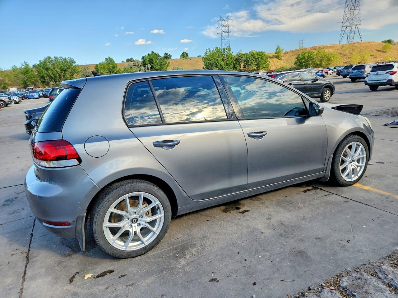 2013 Volkswagen Golf Gray vin: WVWDM7AJ6DW003784