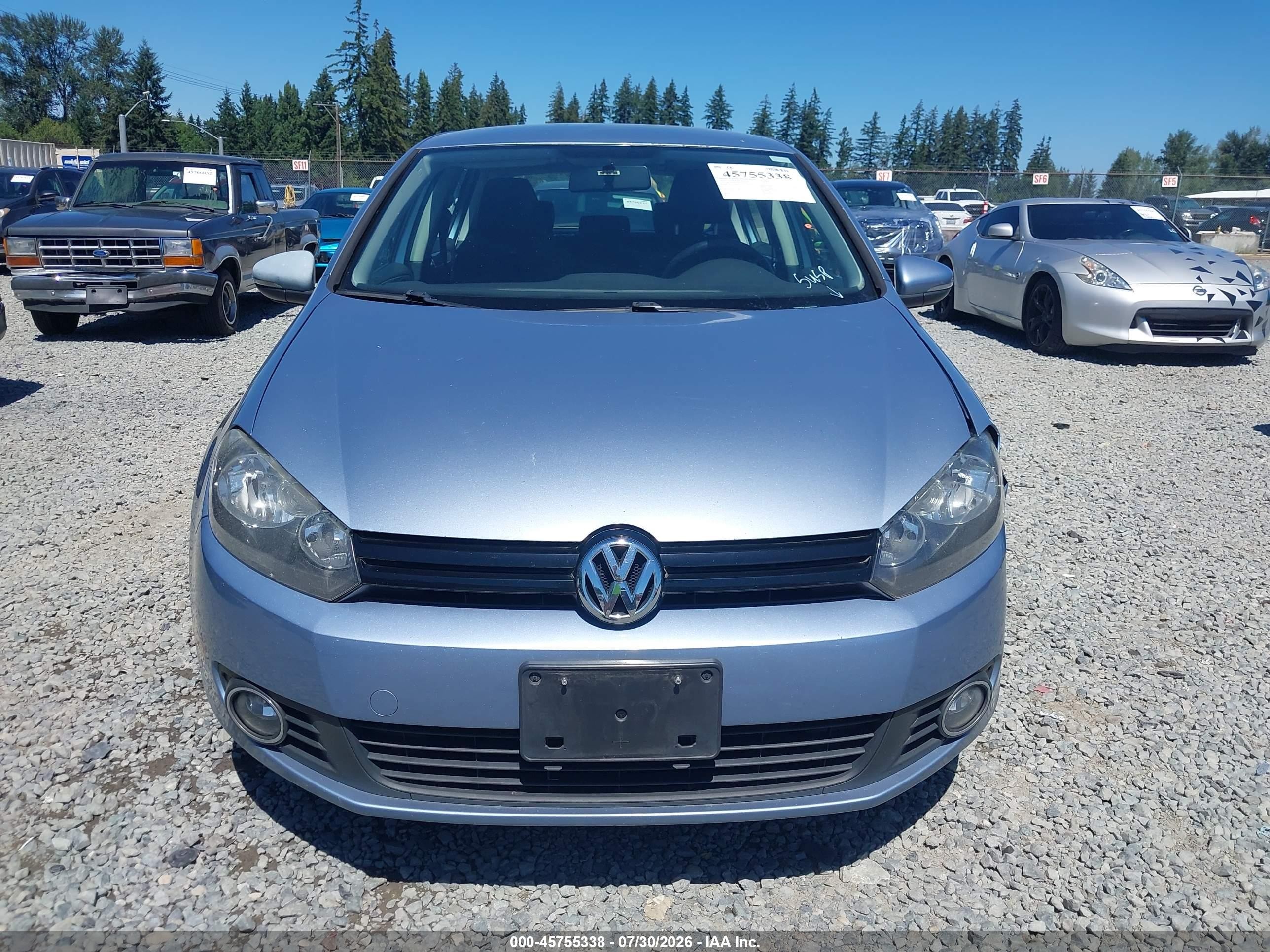 2010 Volkswagen Golf Tdi Light Blue vin: WVWDM7AJ8AW299905