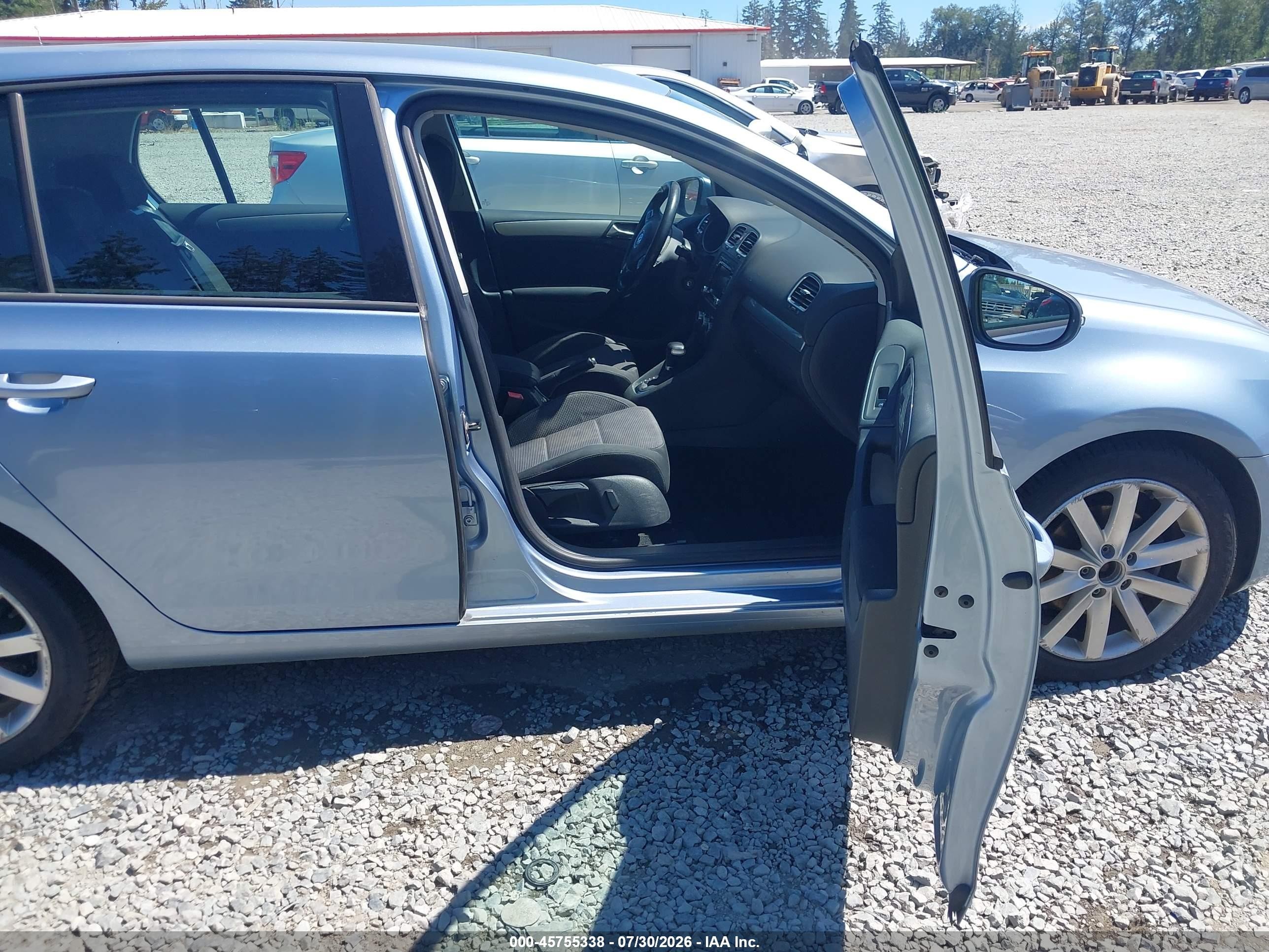 2010 Volkswagen Golf Tdi Light Blue vin: WVWDM7AJ8AW299905
