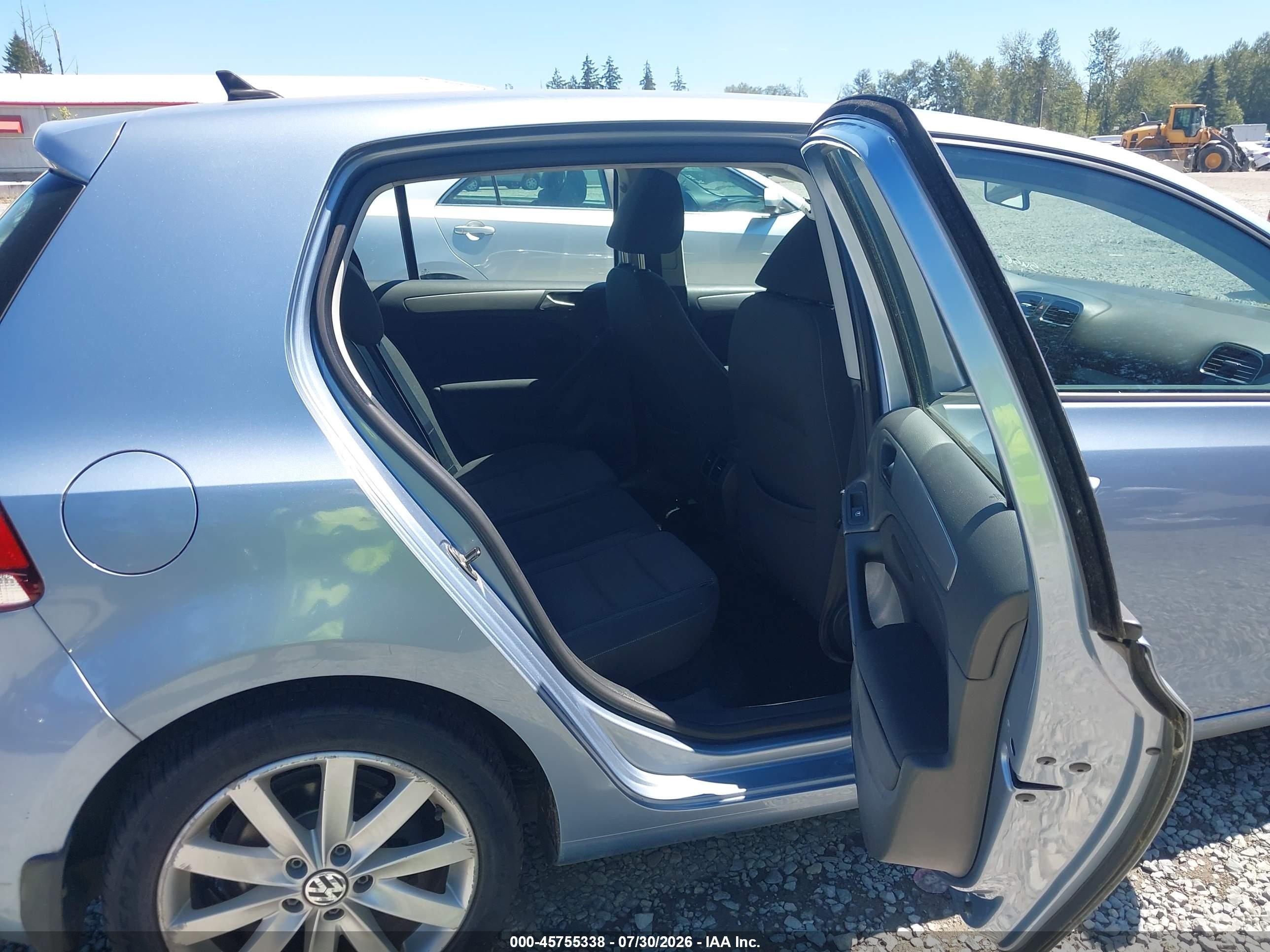 2010 Volkswagen Golf Tdi Light Blue vin: WVWDM7AJ8AW299905