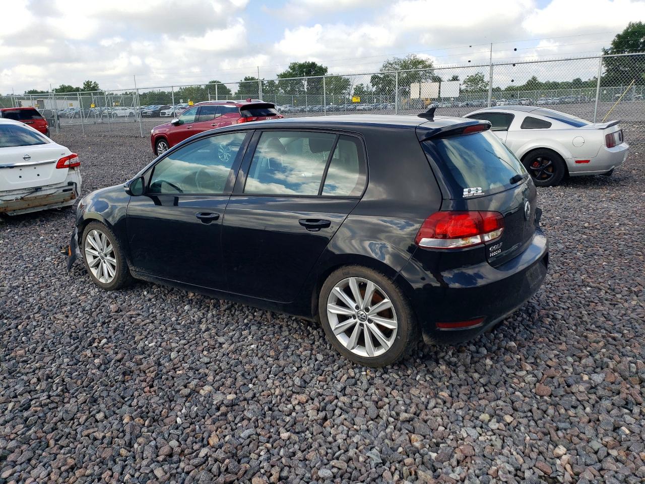 2014 Volkswagen Golf Black vin: WVWDM7AJ8EW003674