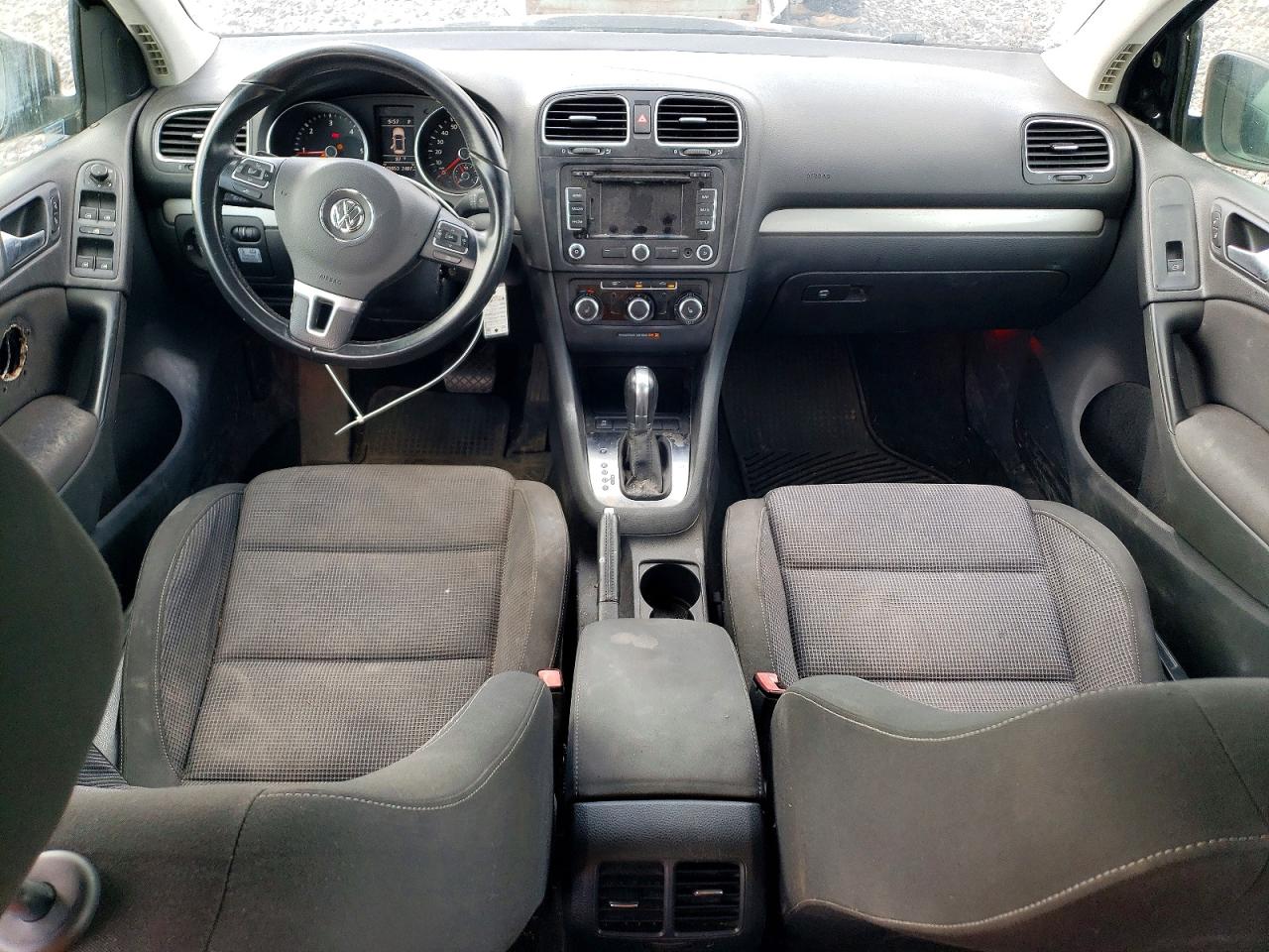 2014 Volkswagen Golf Black vin: WVWDM7AJ8EW003674