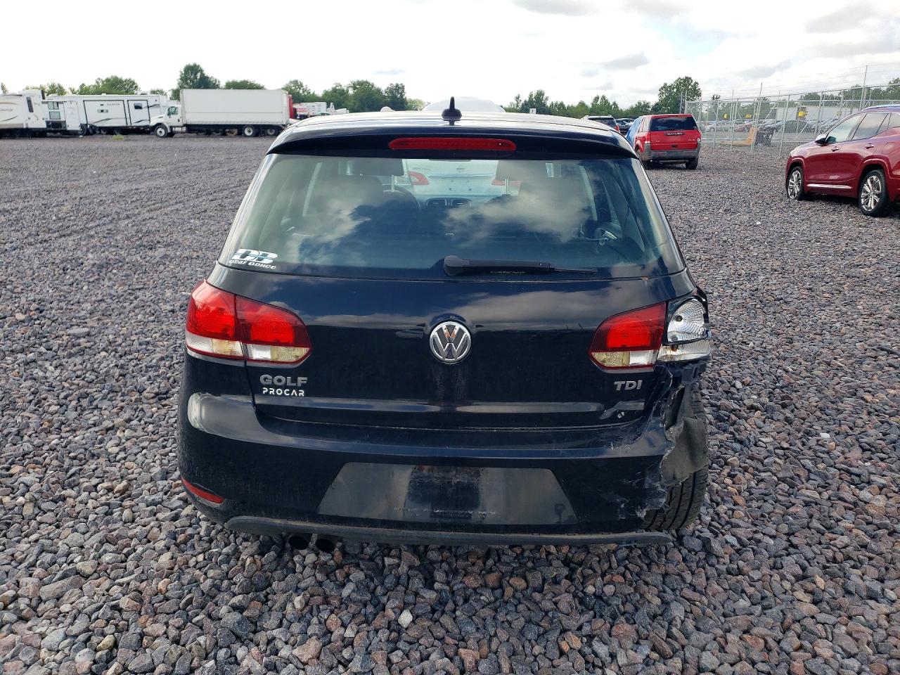 2014 Volkswagen Golf Black vin: WVWDM7AJ8EW003674