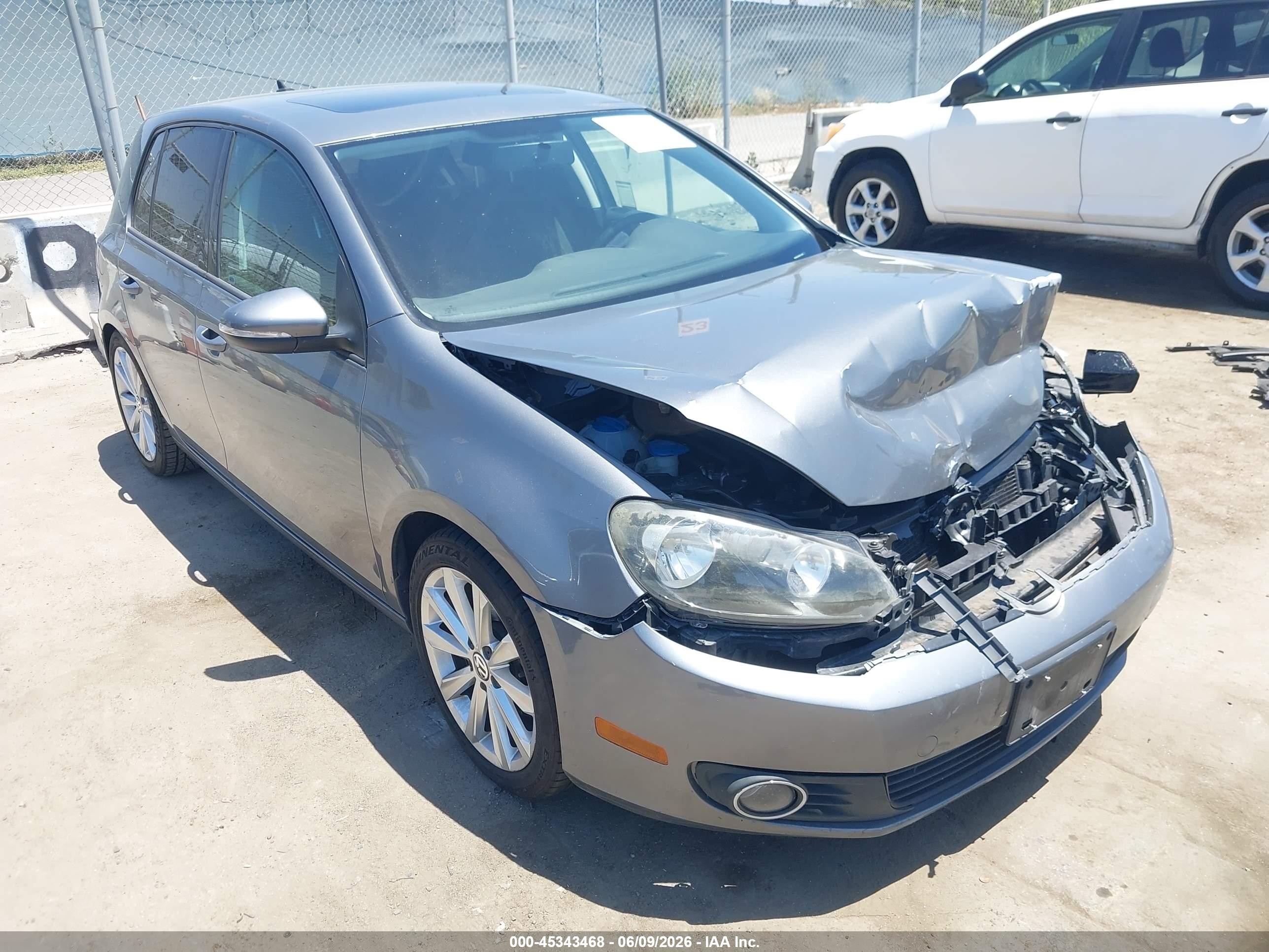 2012 Volkswagen Golf Tdi 4-door Gray vin: WVWDM7AJ9CW133606