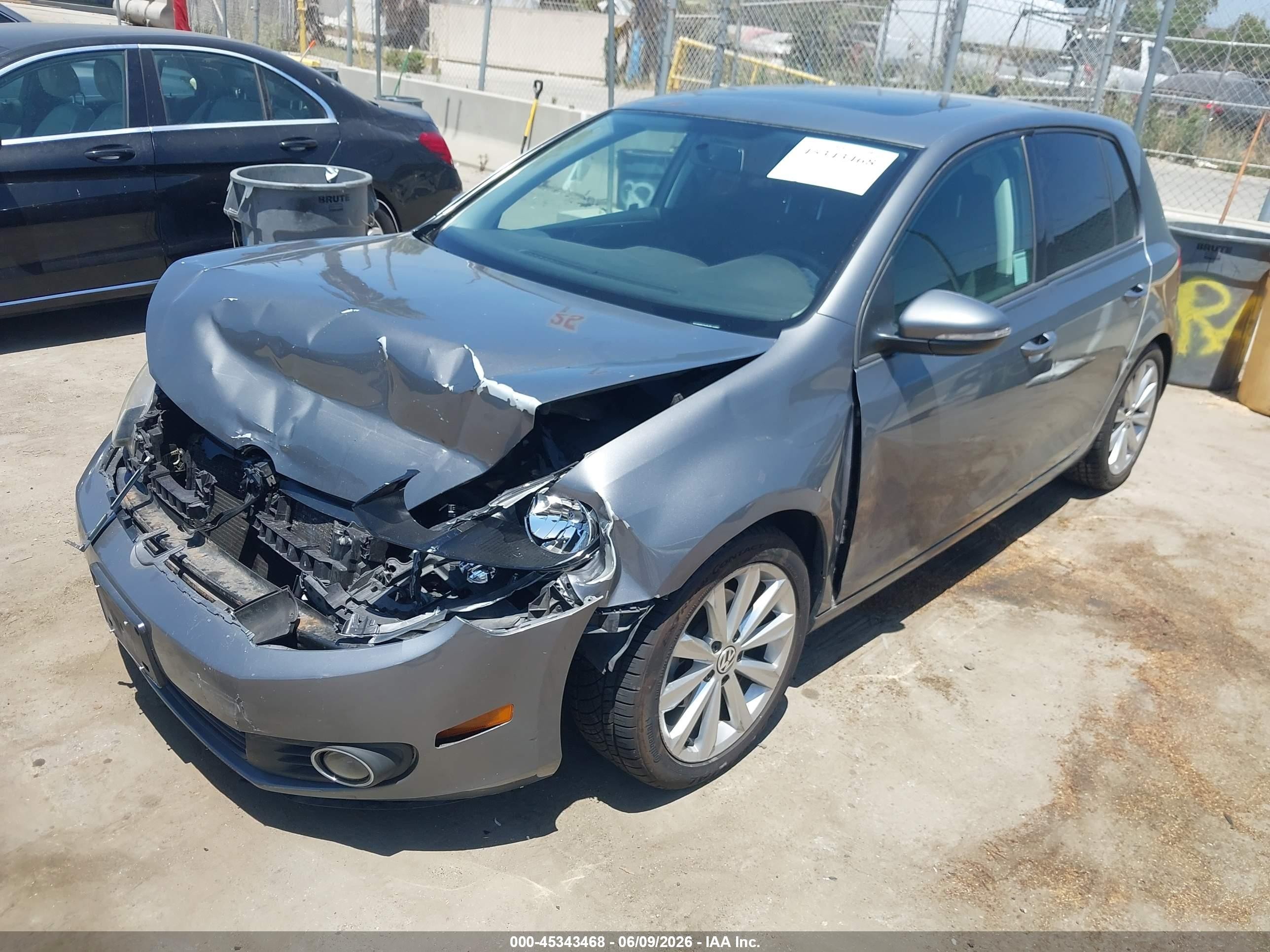 2012 Volkswagen Golf Tdi 4-door Gray vin: WVWDM7AJ9CW133606