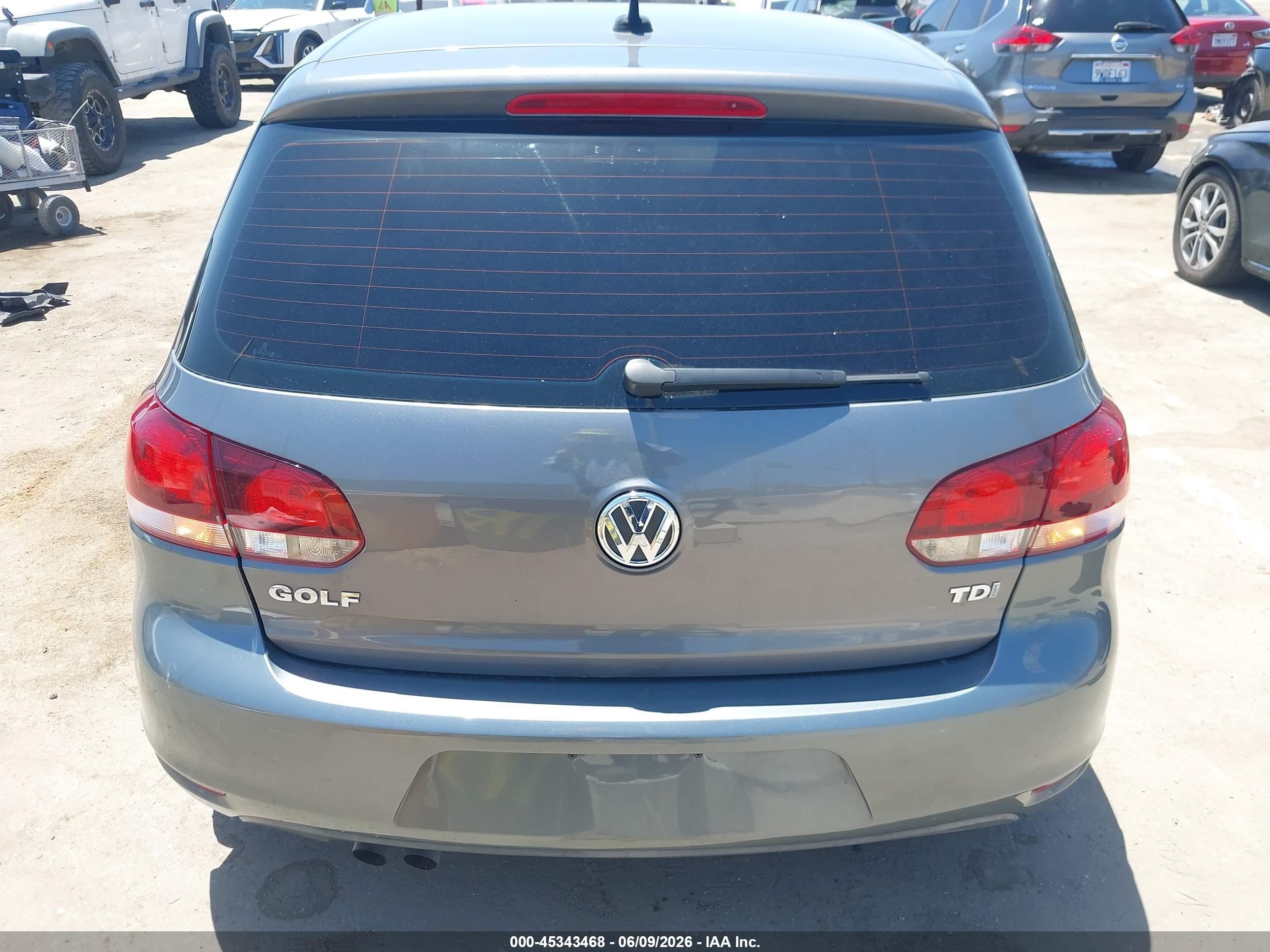 2012 Volkswagen Golf Tdi 4-door Gray vin: WVWDM7AJ9CW133606