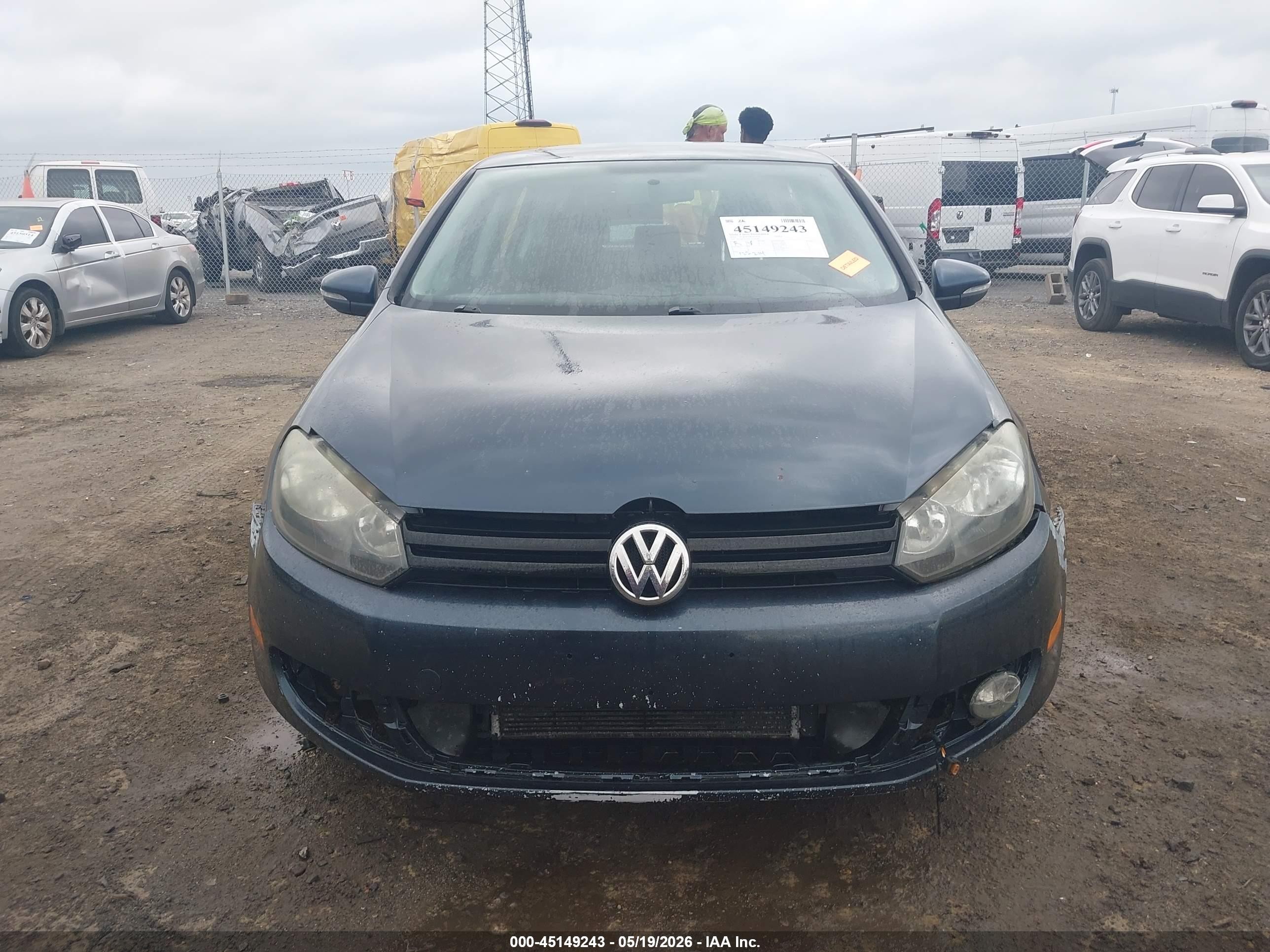 2012 Volkswagen Golf Tdi 4-door Dark Blue vin: WVWDM7AJ9CW296983