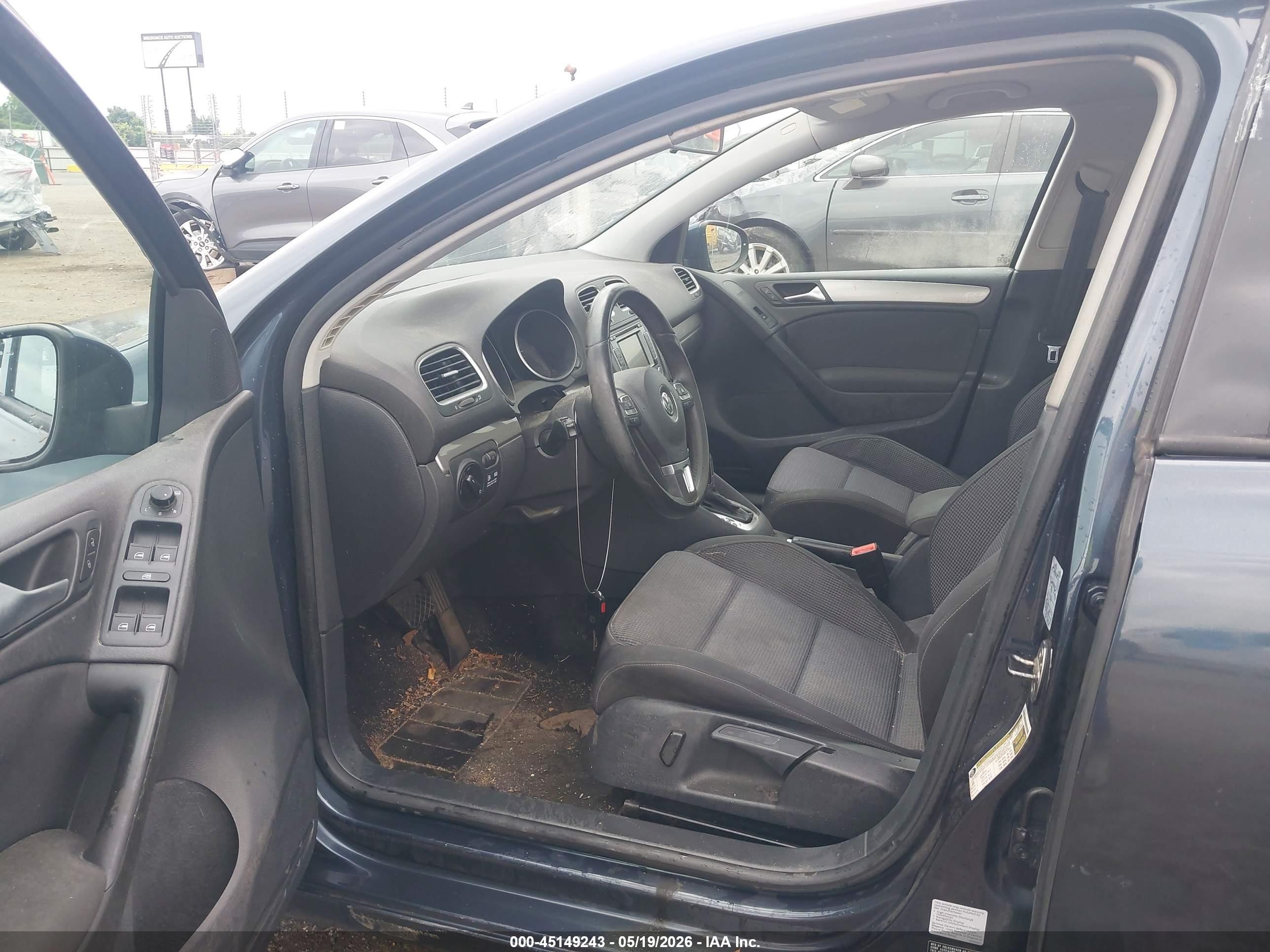 2012 Volkswagen Golf Tdi 4-door Dark Blue vin: WVWDM7AJ9CW296983
