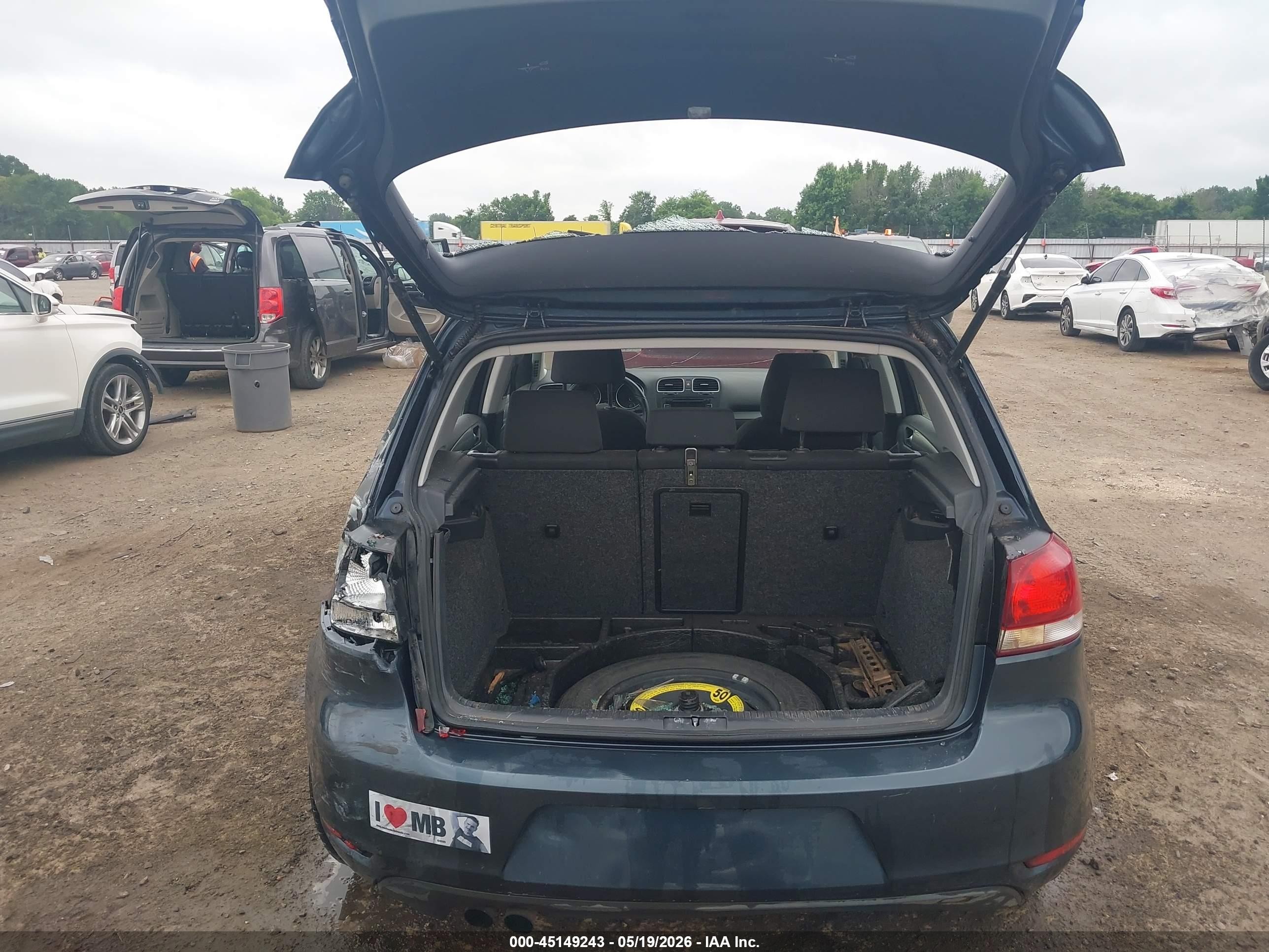 2012 Volkswagen Golf Tdi 4-door Dark Blue vin: WVWDM7AJ9CW296983