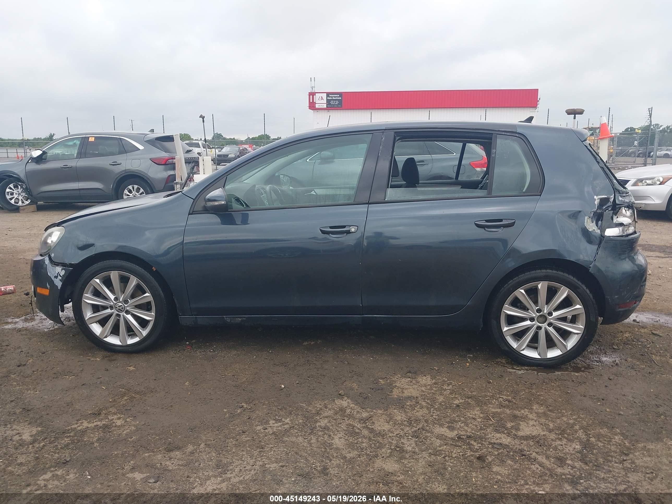 2012 Volkswagen Golf Tdi 4-door Dark Blue vin: WVWDM7AJ9CW296983
