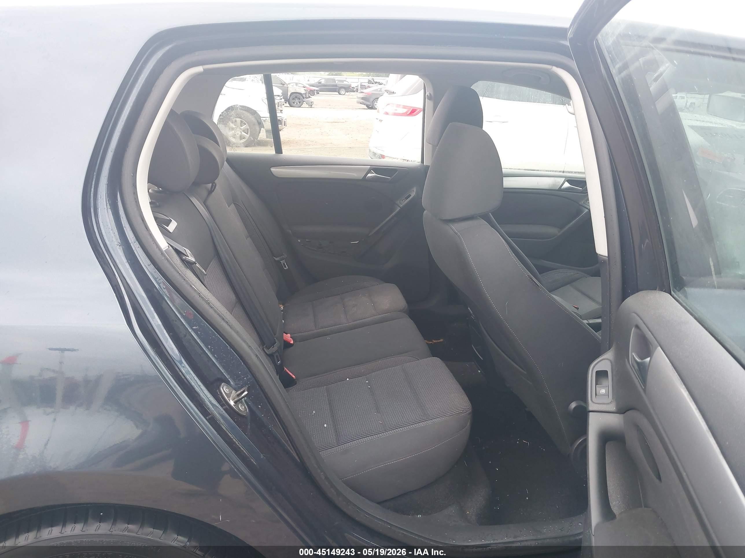 2012 Volkswagen Golf Tdi 4-door Dark Blue vin: WVWDM7AJ9CW296983