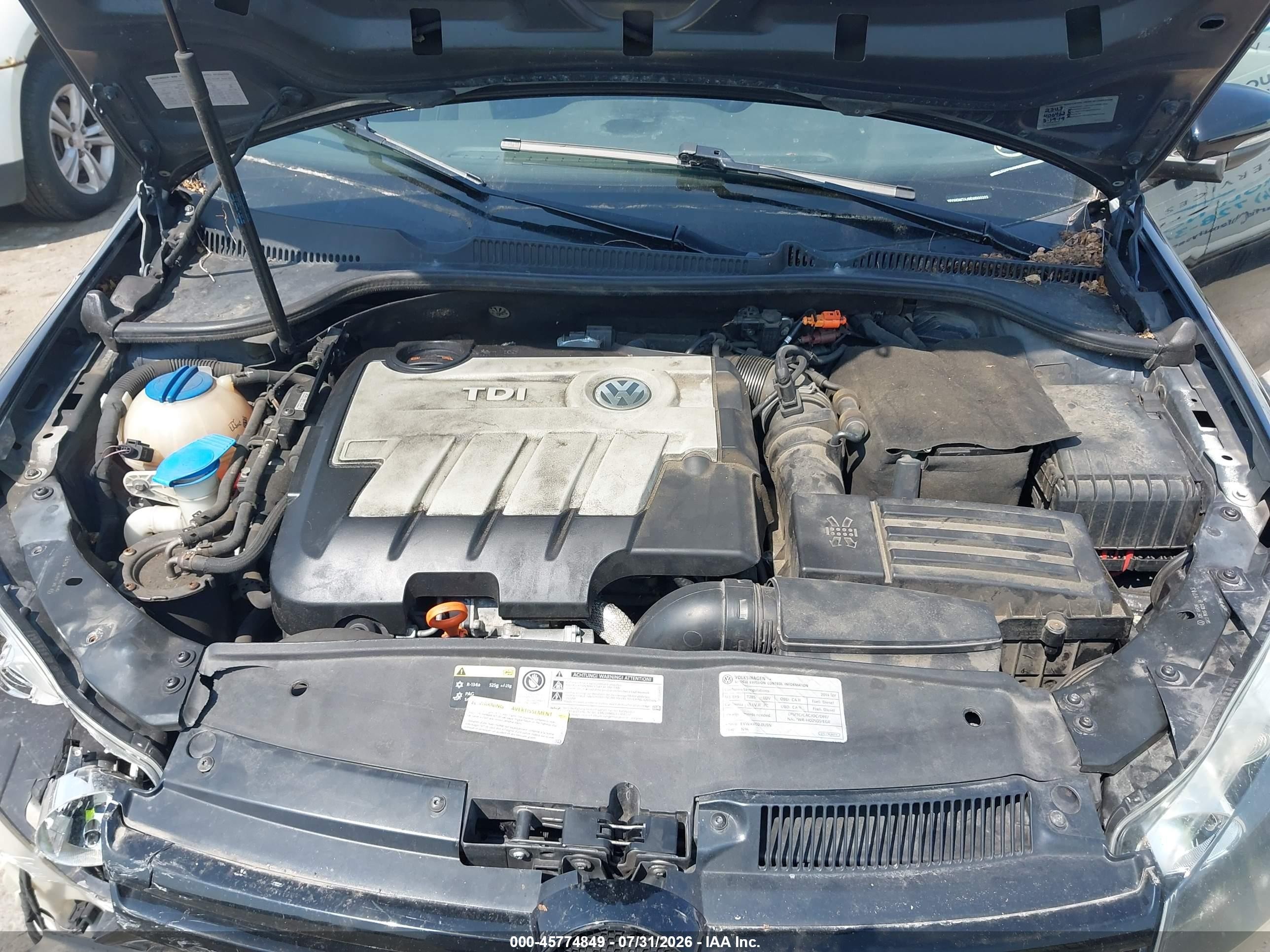 2014 Volkswagen Golf 2.0l Tdi Черный vin: WVWDM7AJ9EW000203