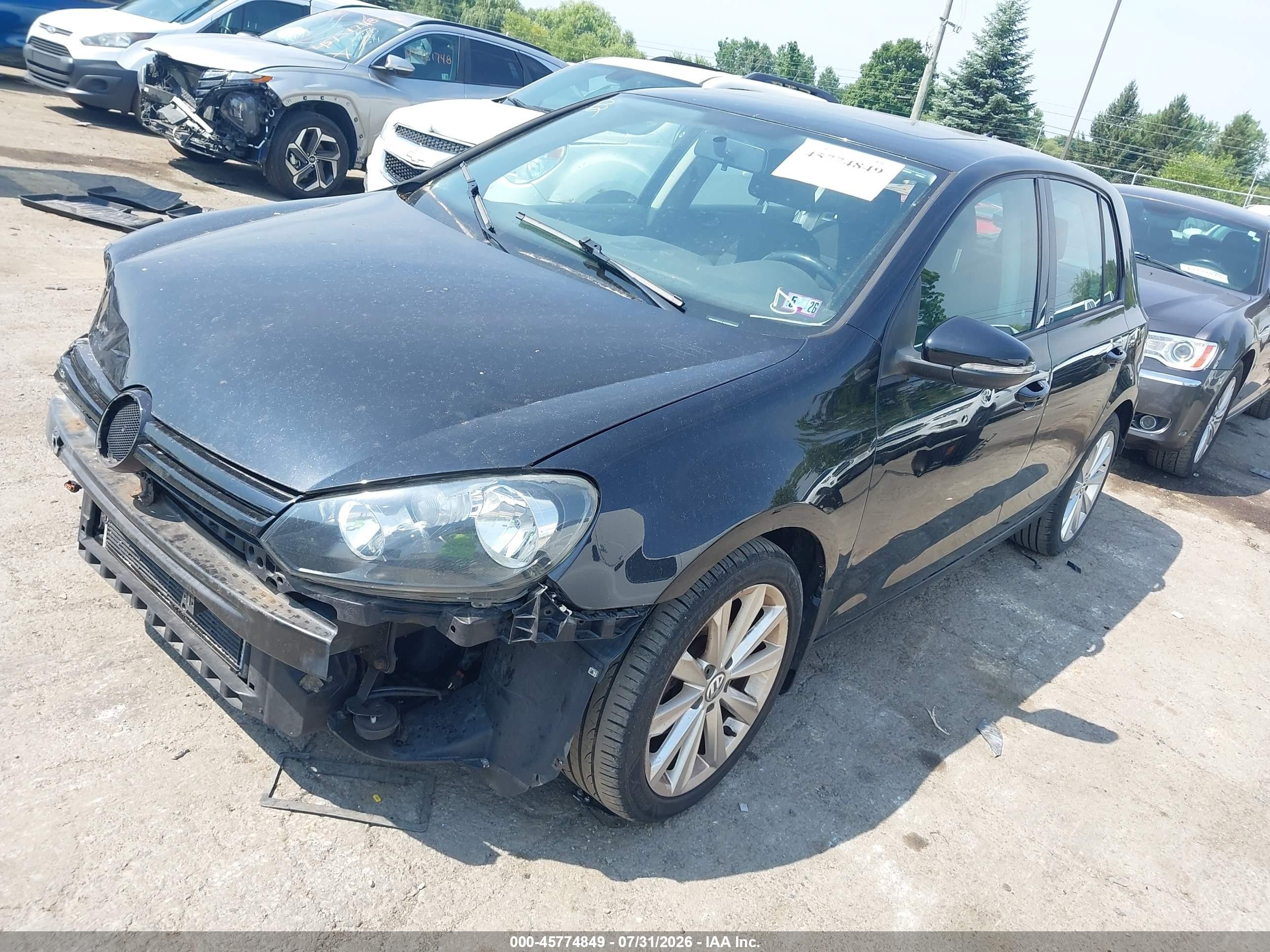 2014 Volkswagen Golf 2.0l Tdi Черный vin: WVWDM7AJ9EW000203