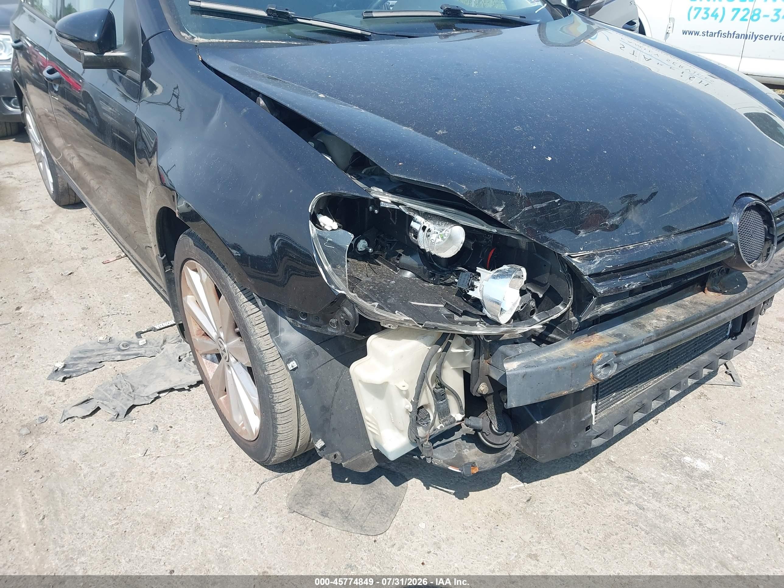 2014 Volkswagen Golf 2.0l Tdi Черный vin: WVWDM7AJ9EW000203