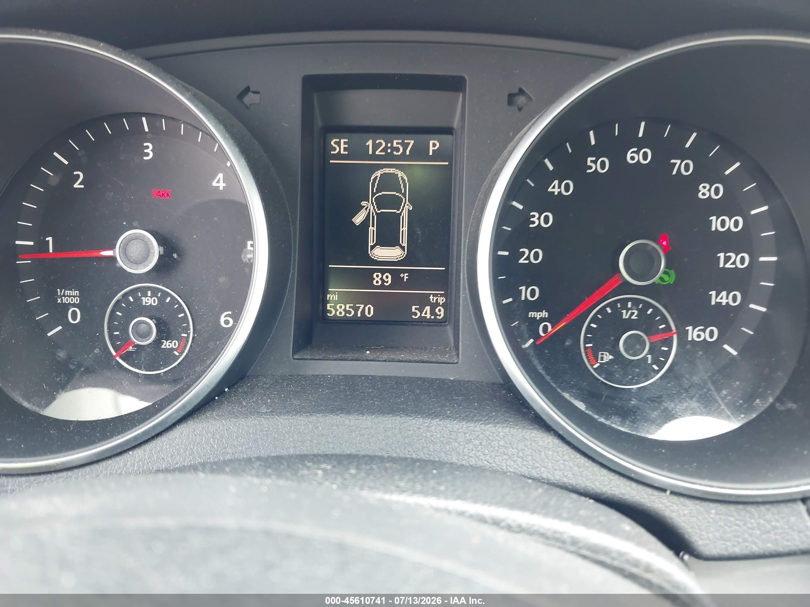 2014 Volkswagen Golf 2.0l Tdi Red vin: WVWDM7AJ9EW010732