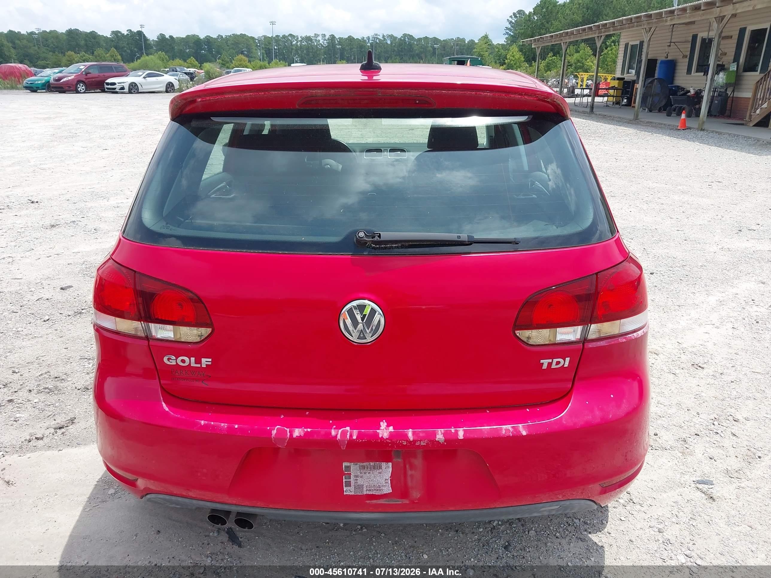 2014 Volkswagen Golf 2.0l Tdi Red vin: WVWDM7AJ9EW010732