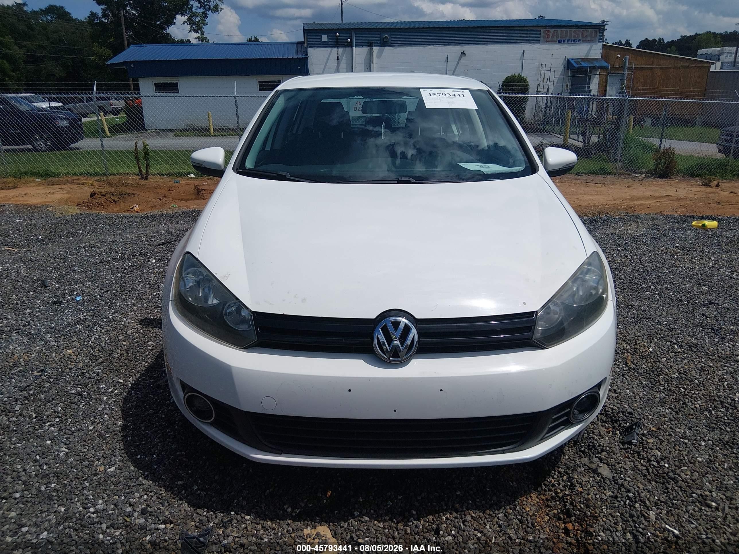 2012 Volkswagen Golf Tdi 4-door White vin: WVWDM7AJXCW202805