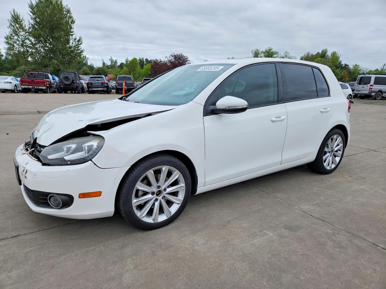 2012 Volkswagen Golf White vin: WVWDM7AJXCW246318