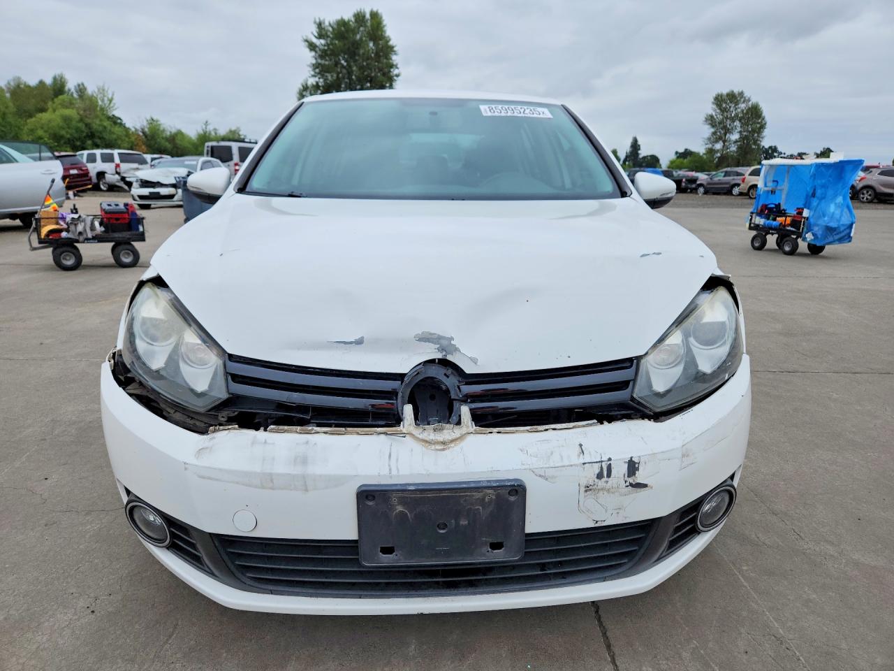 2012 Volkswagen Golf White vin: WVWDM7AJXCW246318