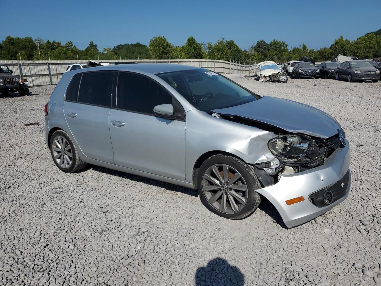 2013 Volkswagen Golf Серебряный vin: WVWDM7AJXDW091710