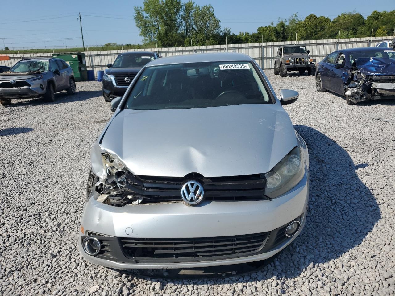 2013 Volkswagen Golf Серебряный vin: WVWDM7AJXDW091710