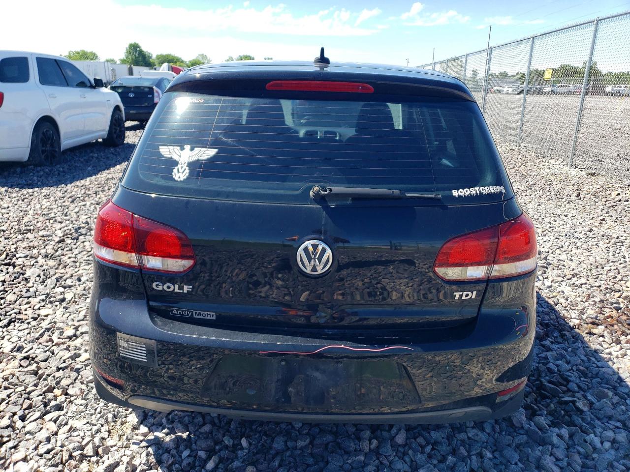 2013 Volkswagen Golf Black vin: WVWDM7AJXDW121773