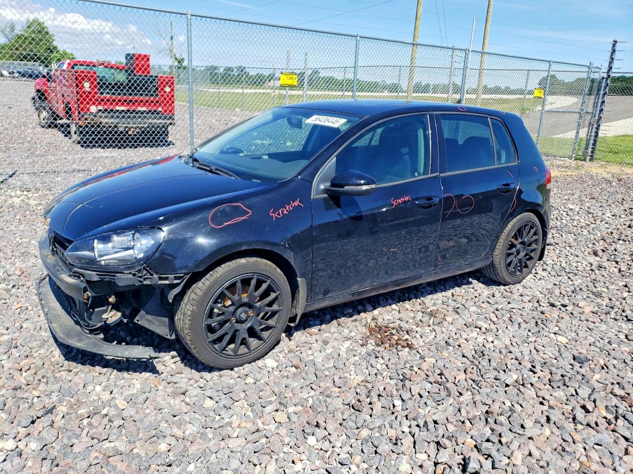 2013 Volkswagen Golf Черный vin: WVWDM7AJXDW121773