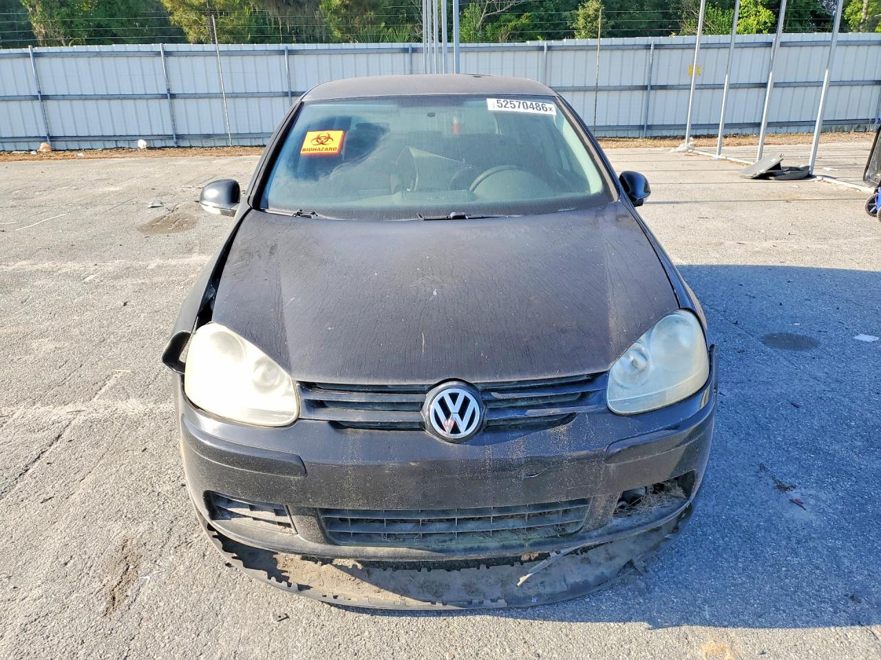 2006 Volkswagen Rabbit Черный vin: WVWDR71K26W138029